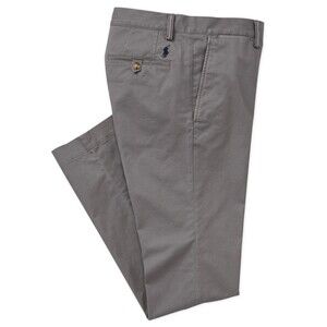 Polo Ralph Lauren Classic Fit Chino Pants Men 48Bx30 Gray Stretch Cotton Twill